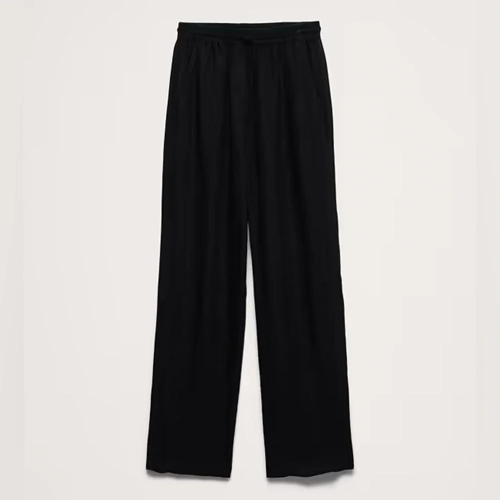 NWT! Banana Republic The Getaway Straight-Leg Pull-On Pant in Linen - 🩷 S Petite